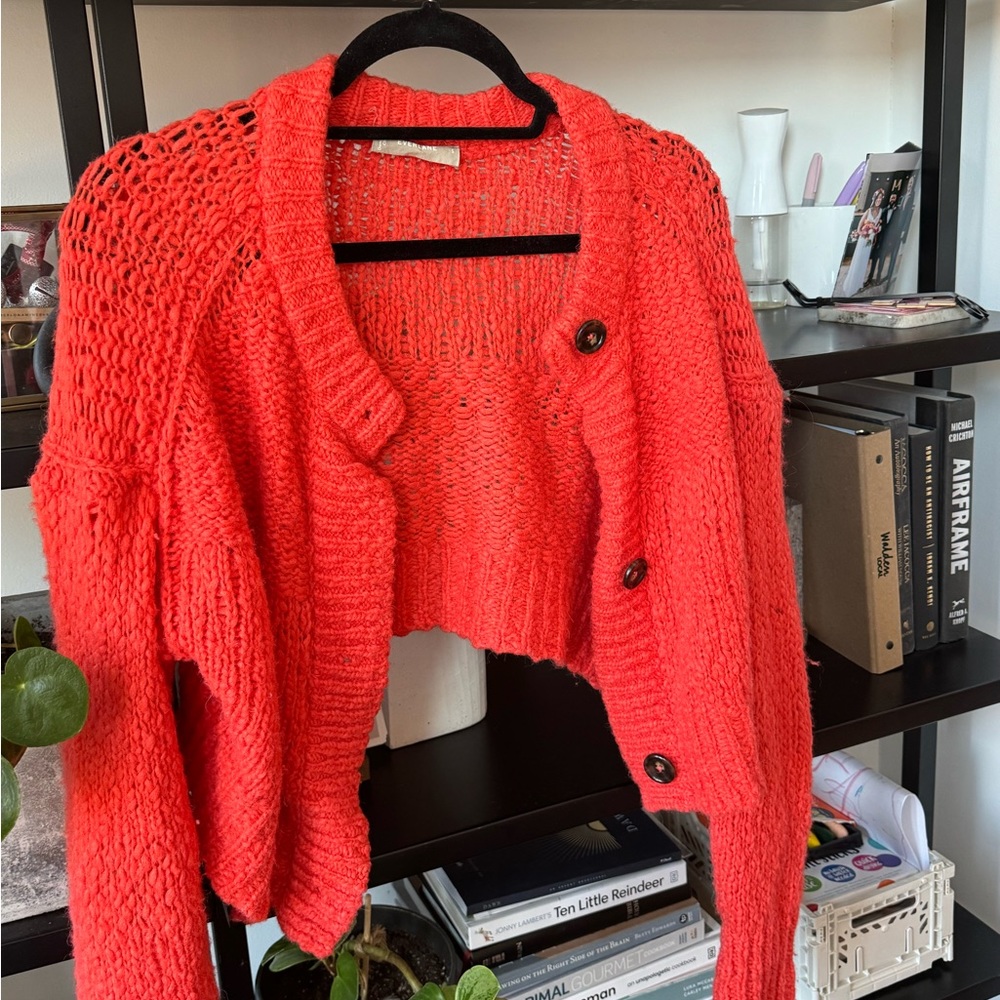 The Alpaca V-Neck Cropped Cardigan, size S